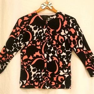 Ann Taylor Black Pink Knit Women's Sweater